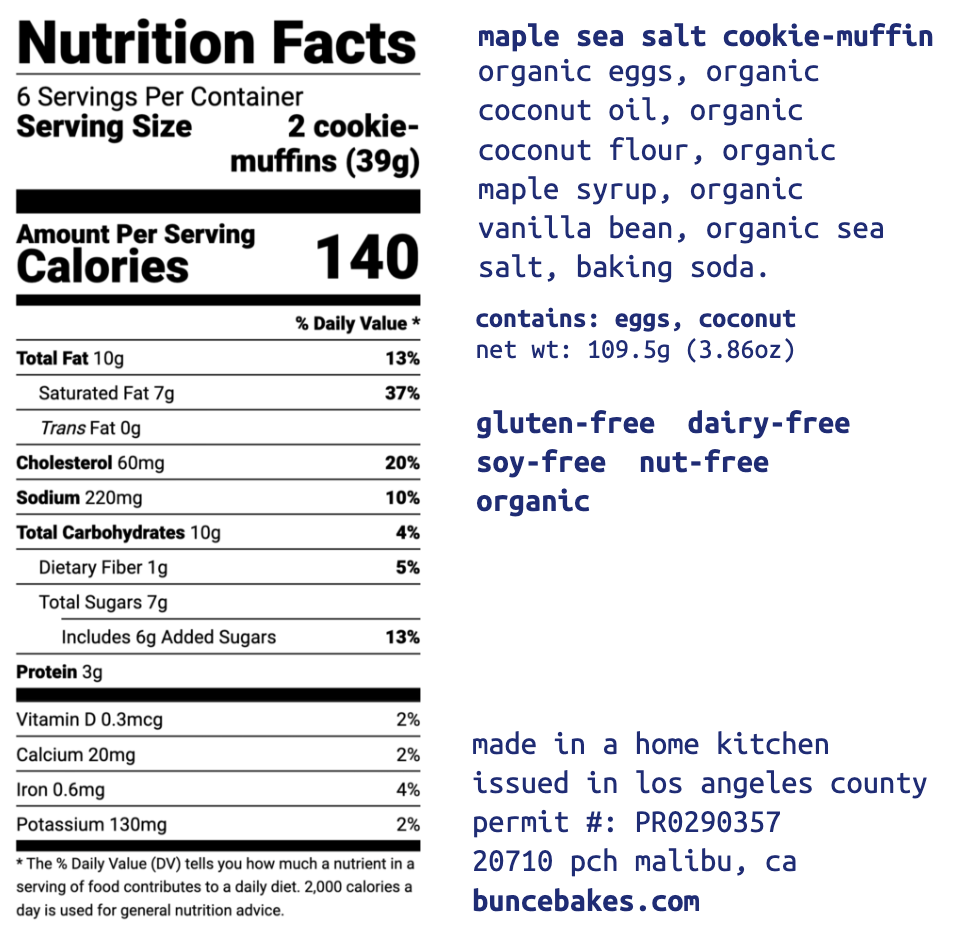 maple sea salt cookie-muffins