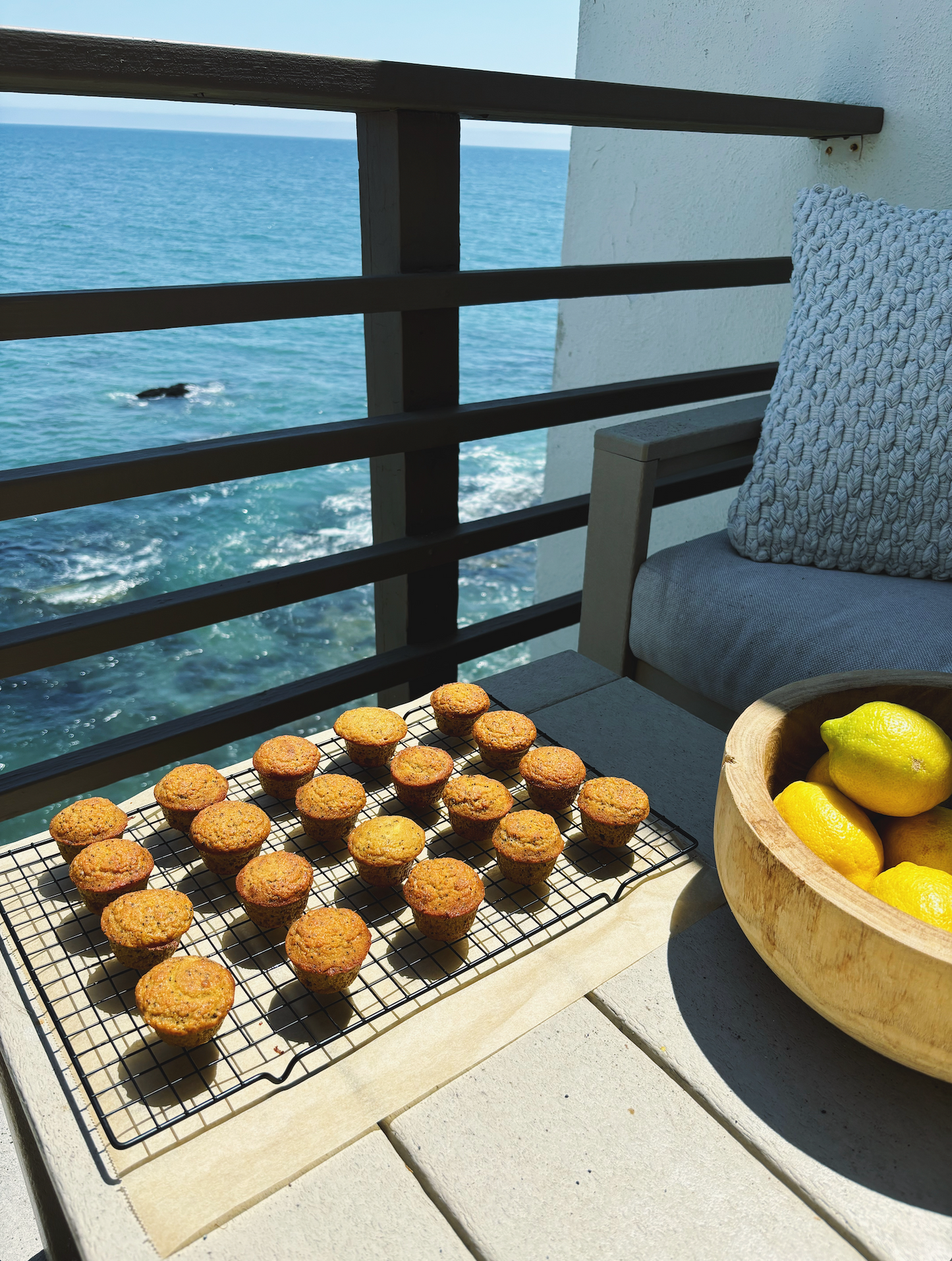 lemon poppyseed mini-muffins